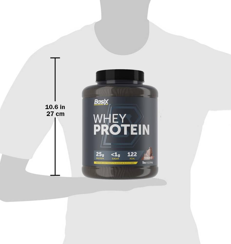 Basix Muscle Whey Protein   Chocolate Chunk  5 LB