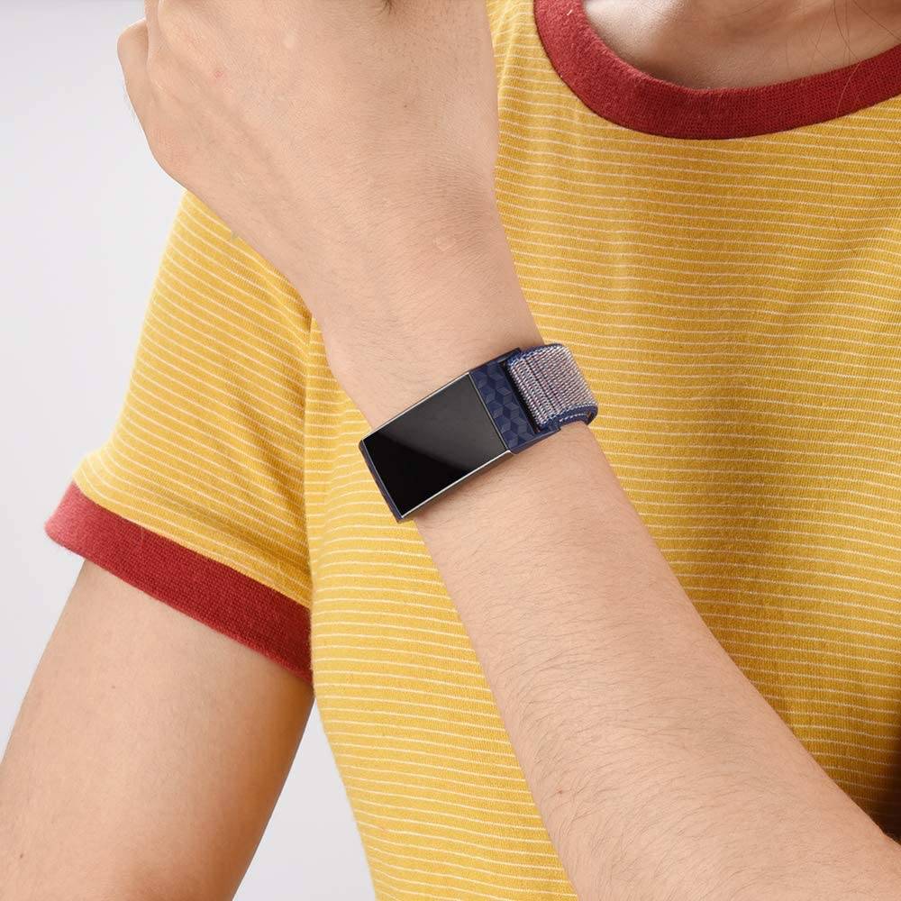 Nylon Fabric Replacement for Fitbit Charge 3 / Fitbit Charge 4  Red