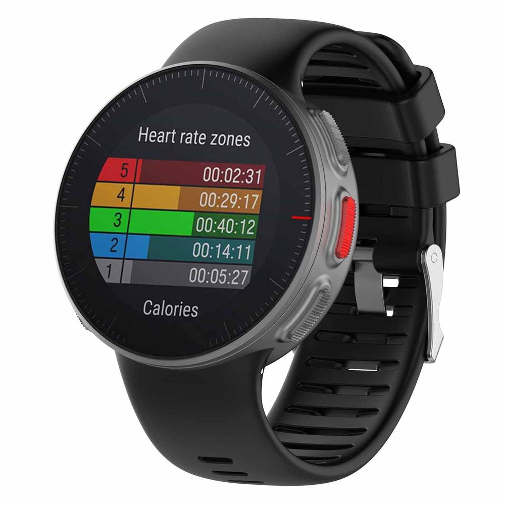 Silicon Classic Replacement Band for Polar Vantage V  Black