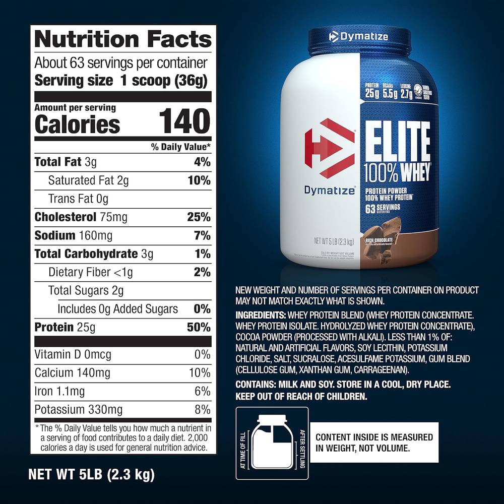 Dymatize - Elite 100% Whey Protein (2.3 kg)