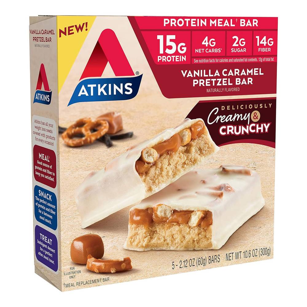 Atkins - Pretzel Protein Meal Bar (5 Bars)