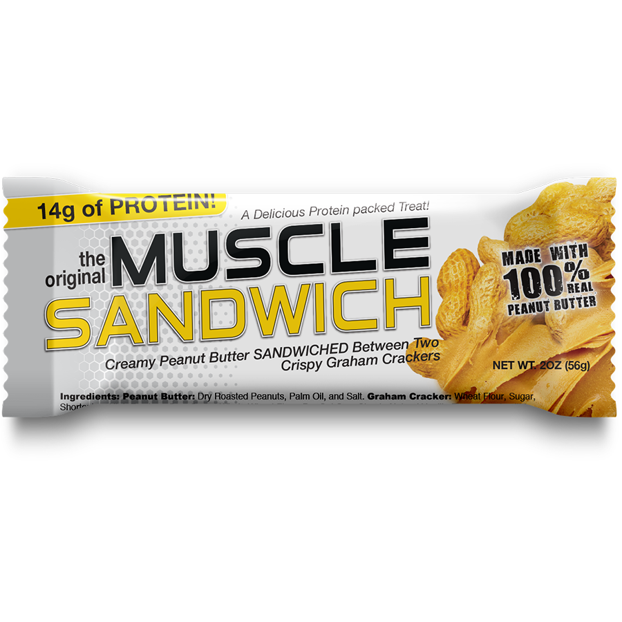 Muscle Sandwich - Protein Bar (12 Bars)  Vanilla