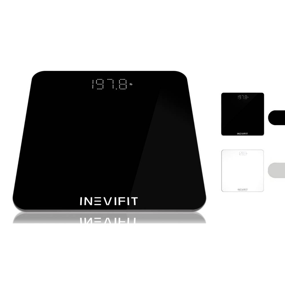 INEVIFIT Bathroom Scale (Open Box)  Black