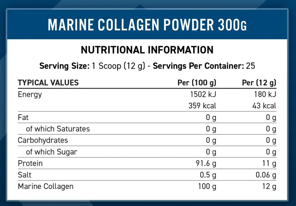  ابلايد نيوترشن - كولاجين بحري (300 جم) - Applied Nutrition Marine Collagen 