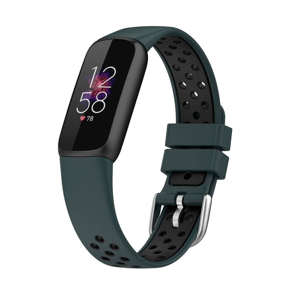 Sport Silicone Replacement Band for Fitbit Luxe  Red_Black