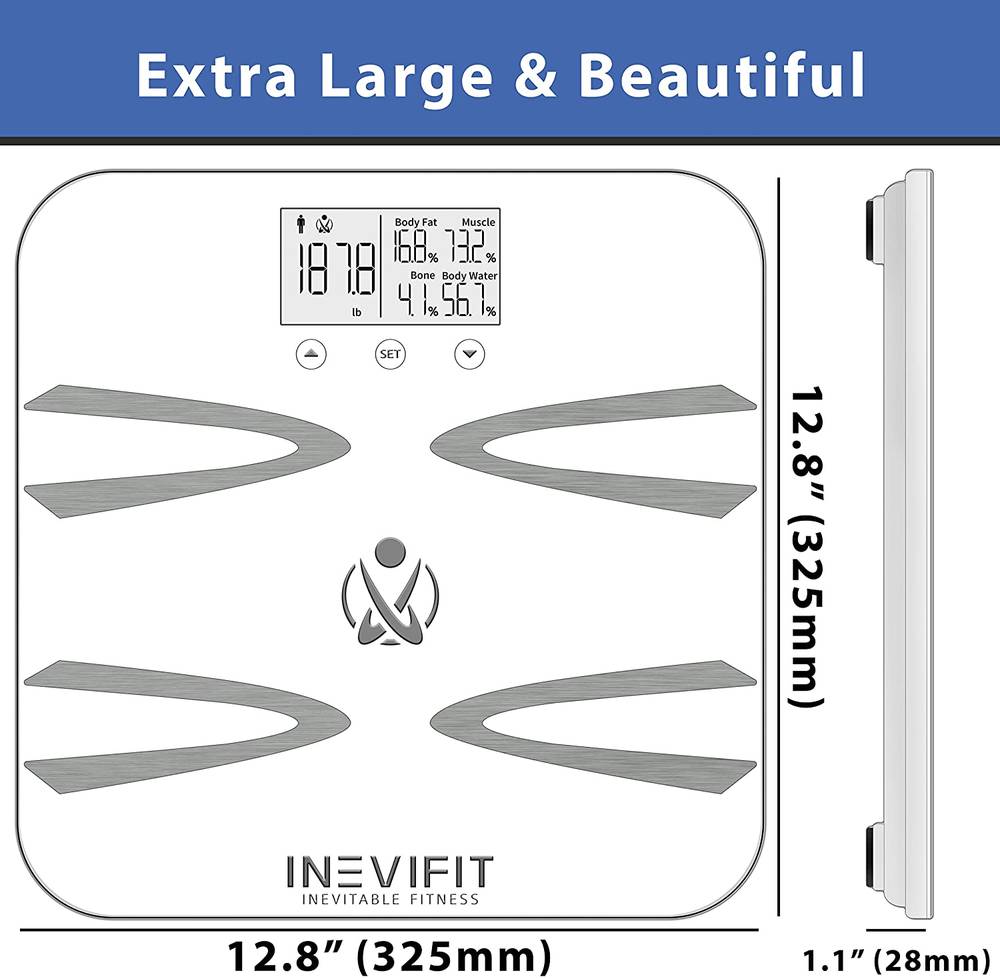INEVIFIT Body-Analyzer Scale   Black