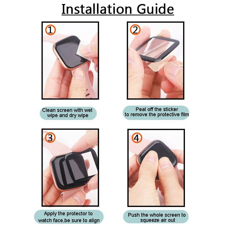 4 pcs Screen protector For Fitbit inspire 3