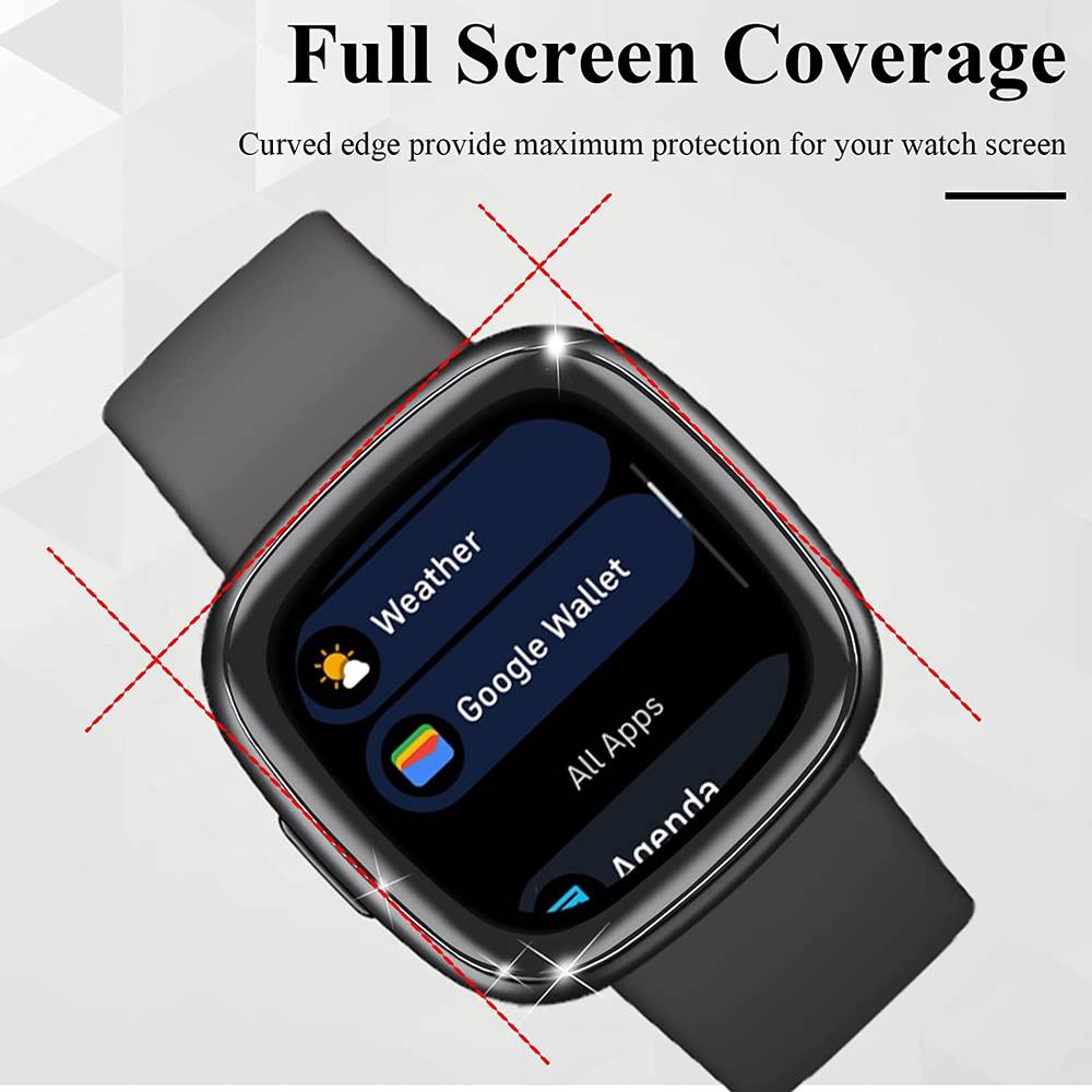 4 pcs 3D Screen protector For Fitbit Versa 4/Fitbit Sense 2