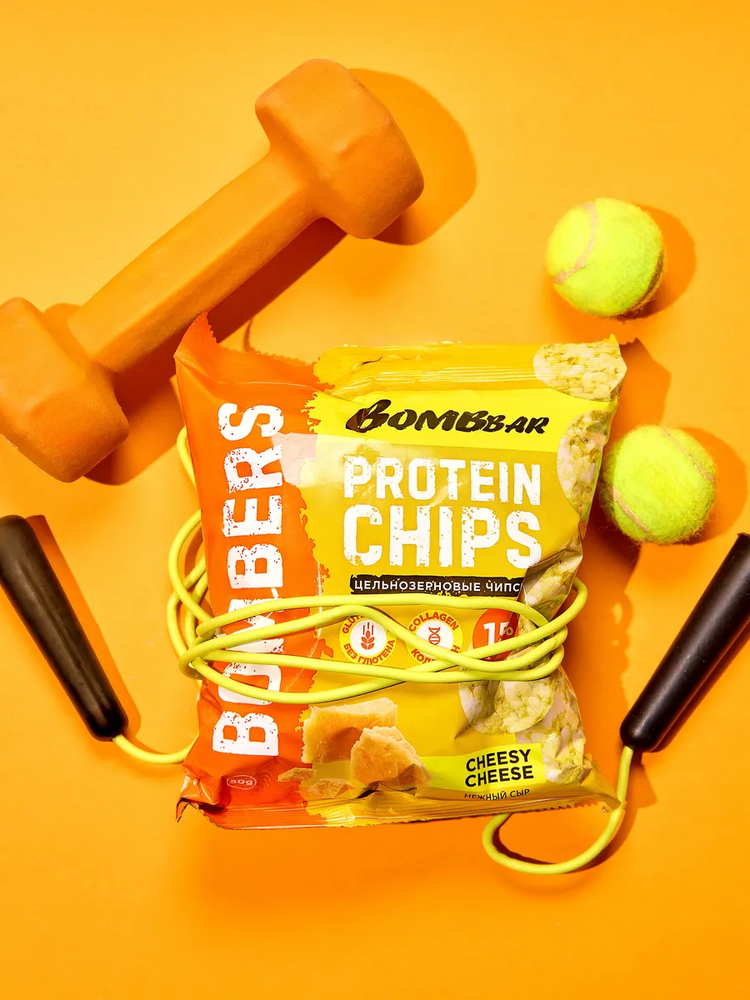 Bombbar - Whole Grain Protein Chips (14 Pieces)  Sweet Chili