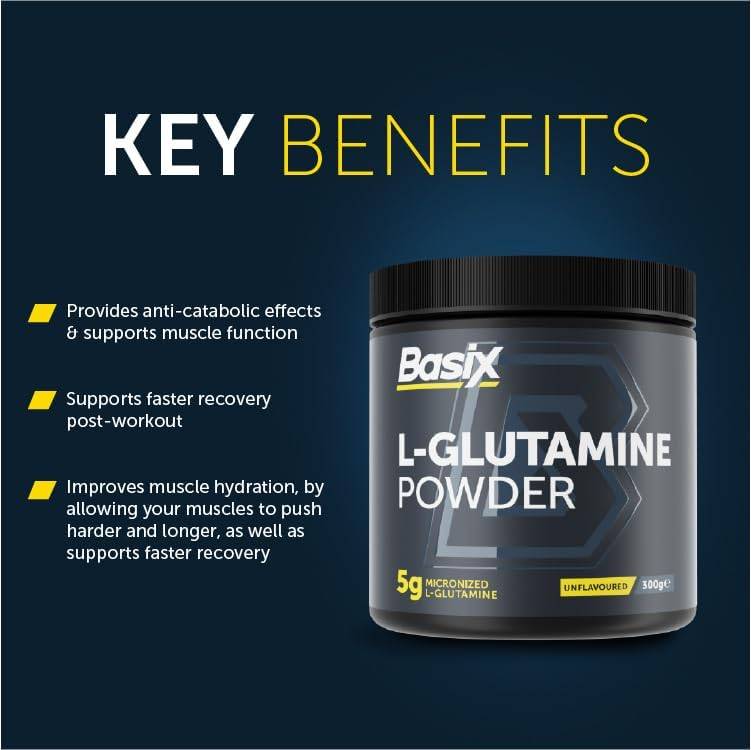 Basix Nutrition L-Glutamine Powder (300g)