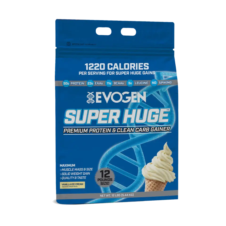 Evogen Nutrition Super Huge Mass Gainer (5.4 Kg)  Vanilla Ice Cream