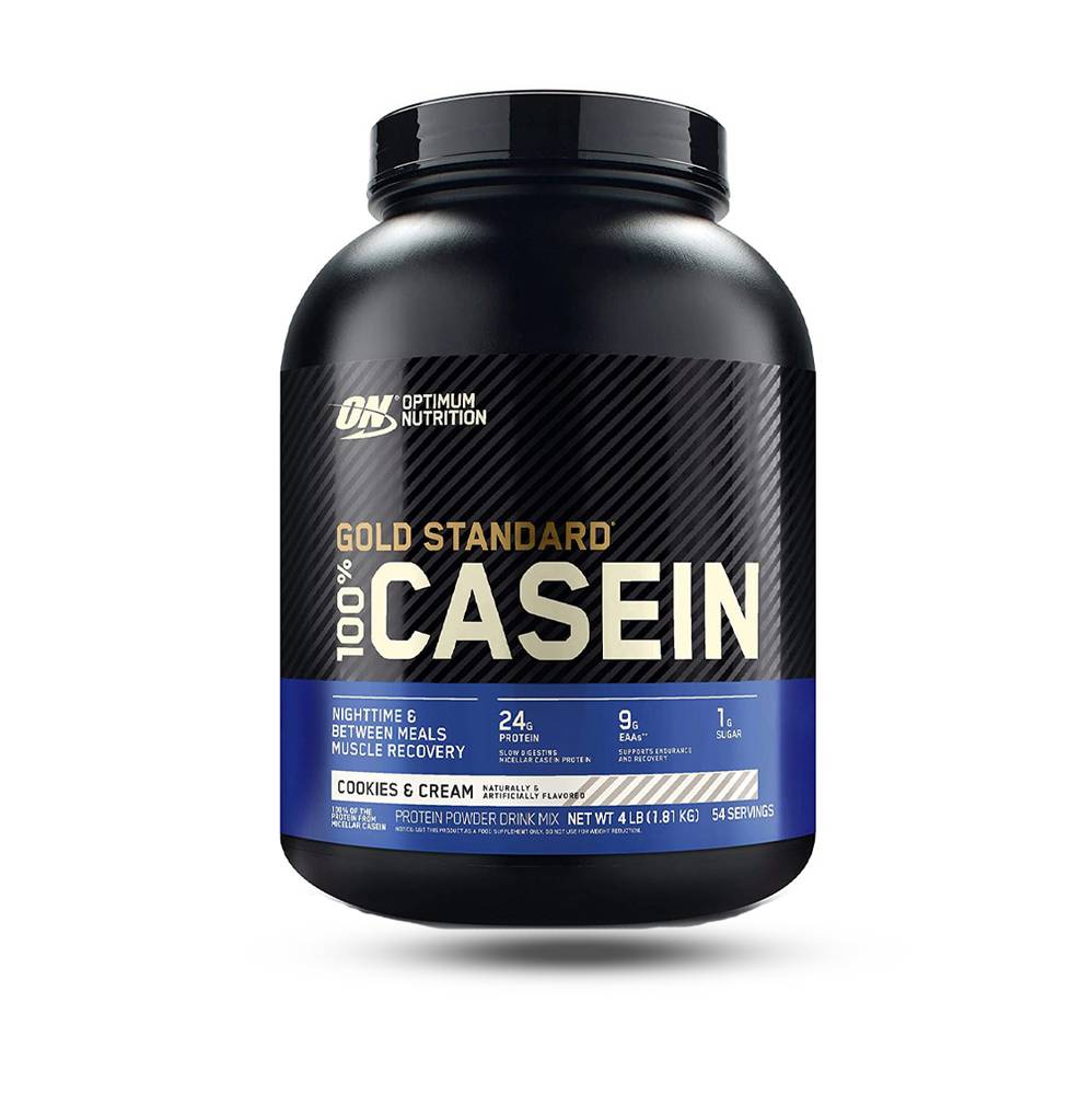 Optimum Nutrition Gold Standard 100% Micellar Casein Protein Powder  Vanilla  4 LB