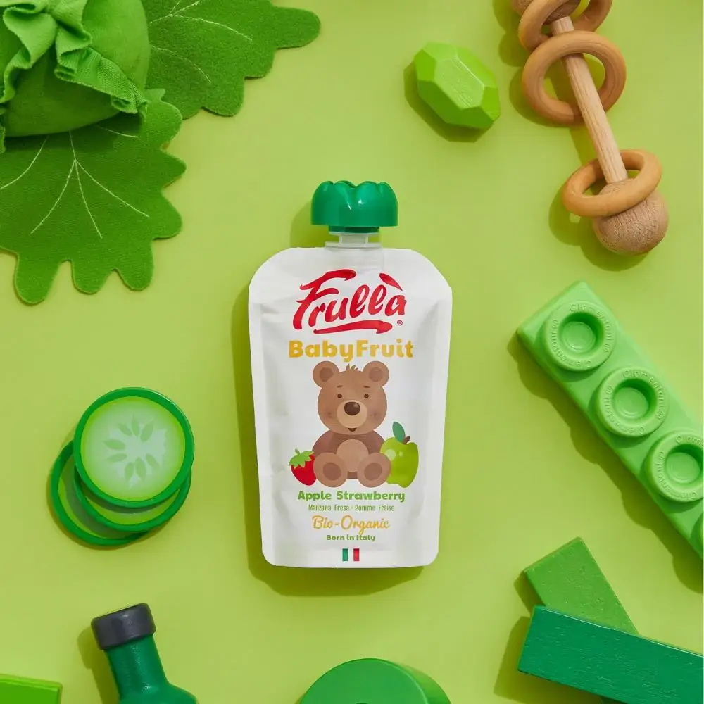 Frulla - Organic Baby Fruit (10 pcs)  Apple Banana Raspberry