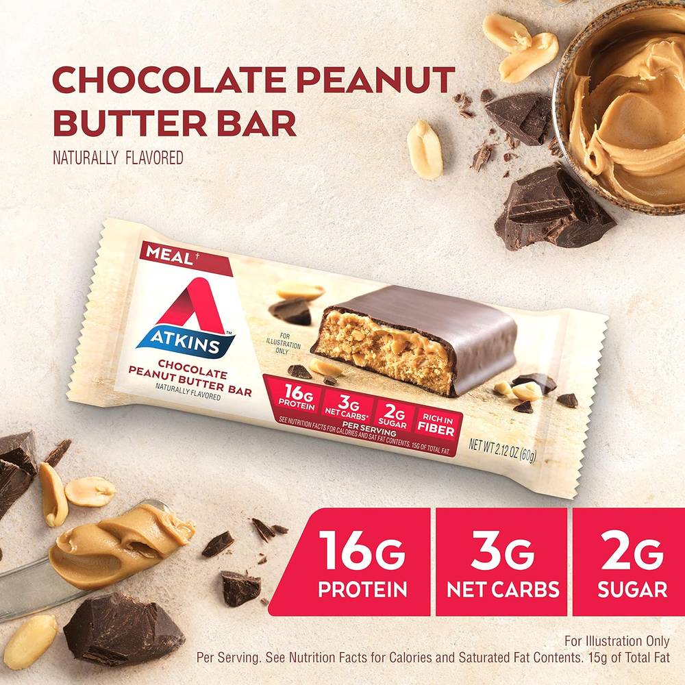 Atkins - Cookie Dough Protein Meal Bars (5 Bars)