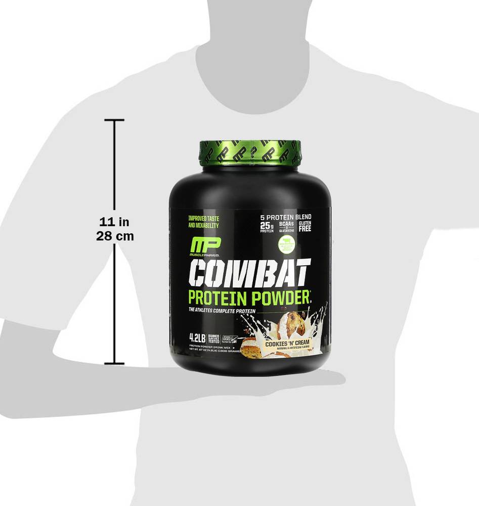 MusclePharm Combat Protein Powder (4 lbs)  Cookies and Cream