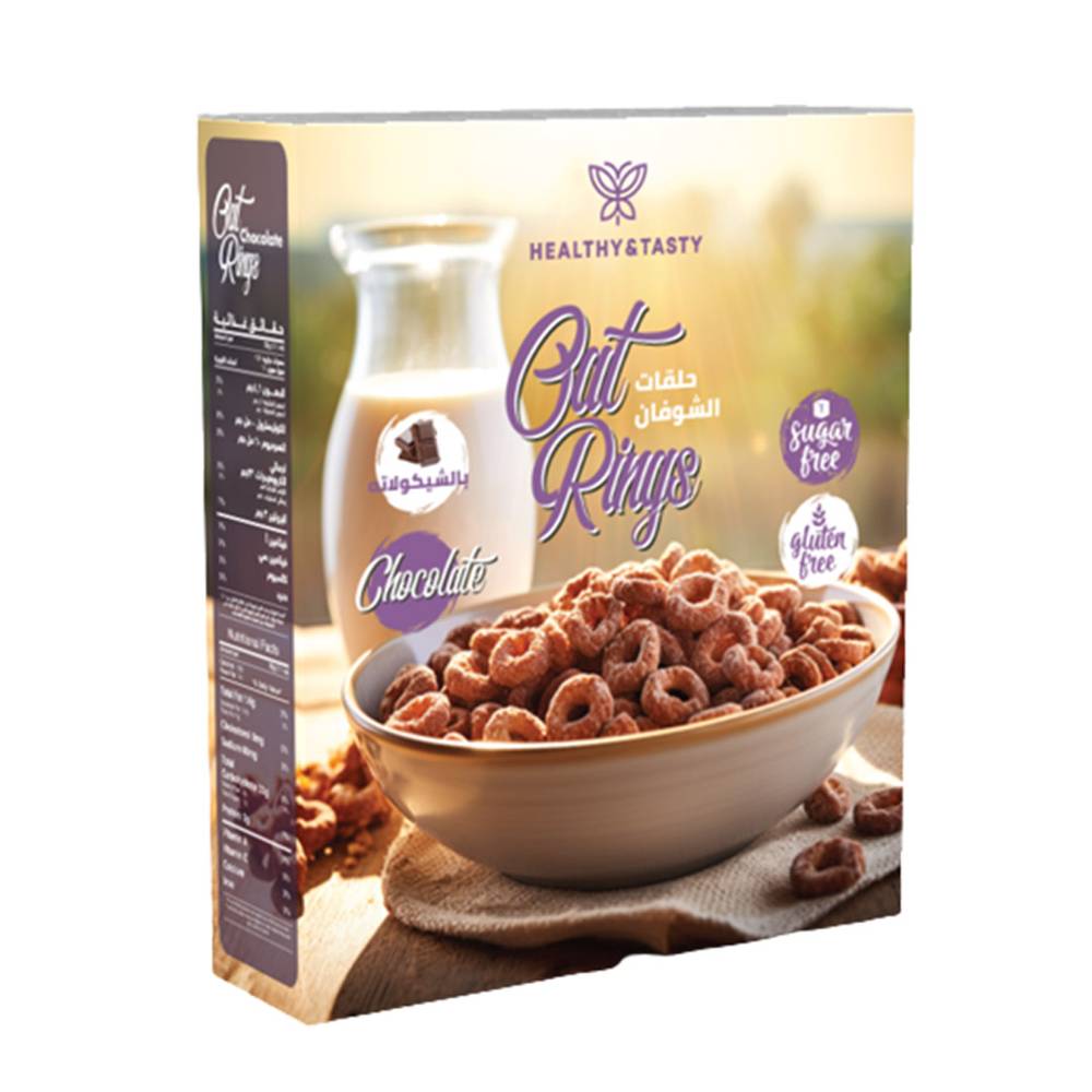 Healthy & Tasty - Oat Rings  (285 g)  Chocolate