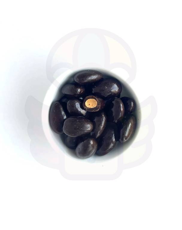 دراجي اللوز المحمص بالشوكولاته الغامقة 