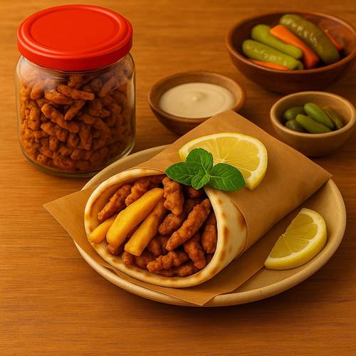 شاورما نباتية.