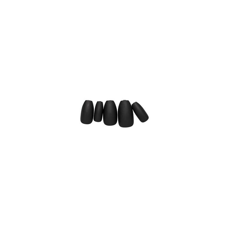 Loca Nails bl matte coffin shape (6)