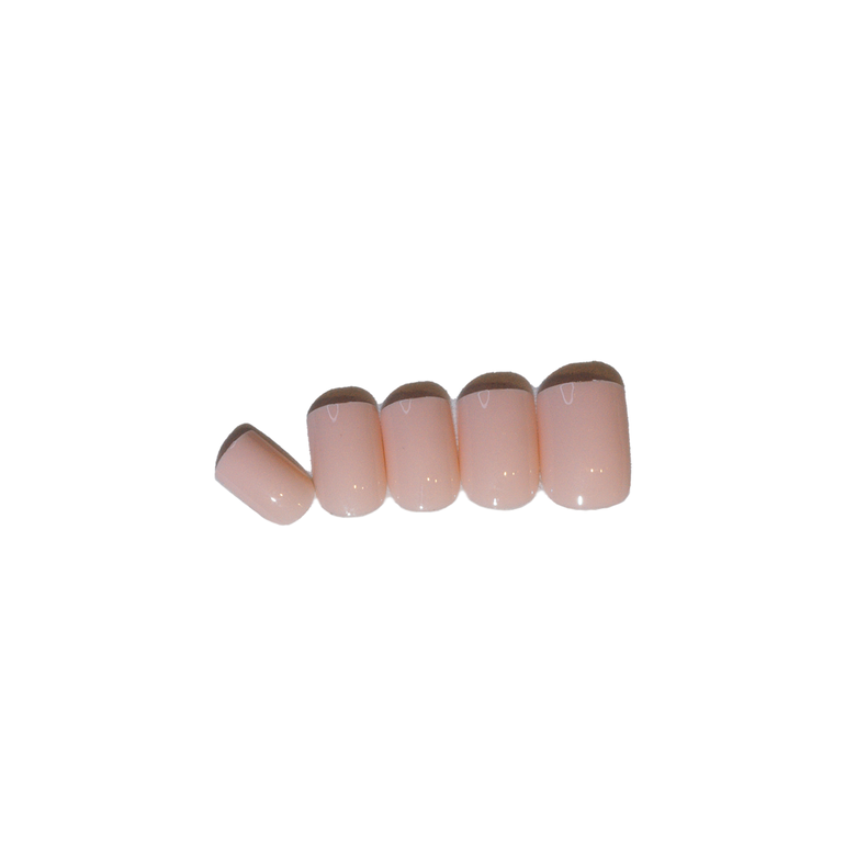 Loca Small Nails #N8-Natural shape marsmallow