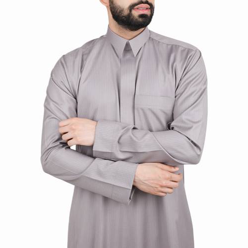 ثوب سعودي قلاب صيفي مقلم