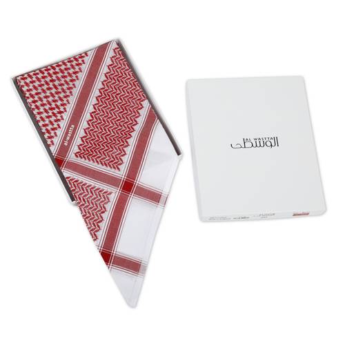 شماغ الوسطى أحمر كلاسيك AE07
