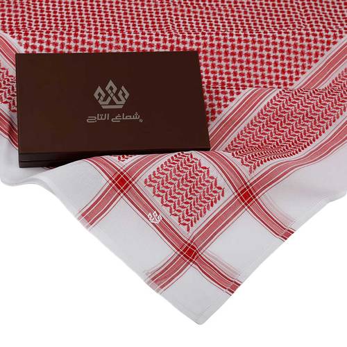 شماغ التاج أحمر الذهبي 577 إصدار 2024