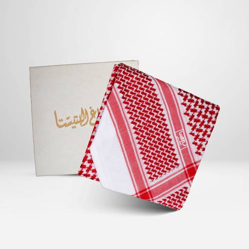 شماغ البتيستا احمر غامق شبابي