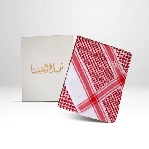 شماغ البتيستا احمر غامق رجالي