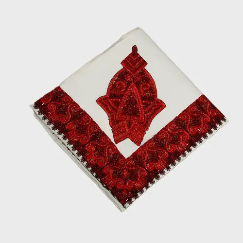 شماغ مطرز صوف مقاس 58