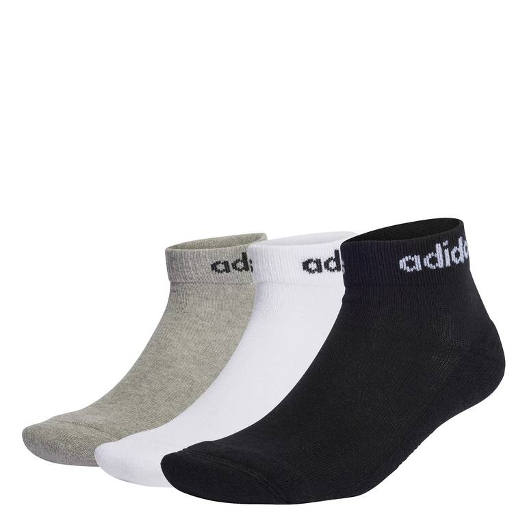 Adidas Linear Ankle Cushioned Socks 3 Pairs