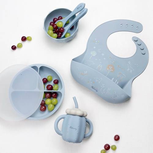 Cactus tableware - baby blue