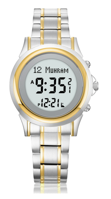 Al-Harameen Men's Wrist Watch HA-6382 - Gold and Silver