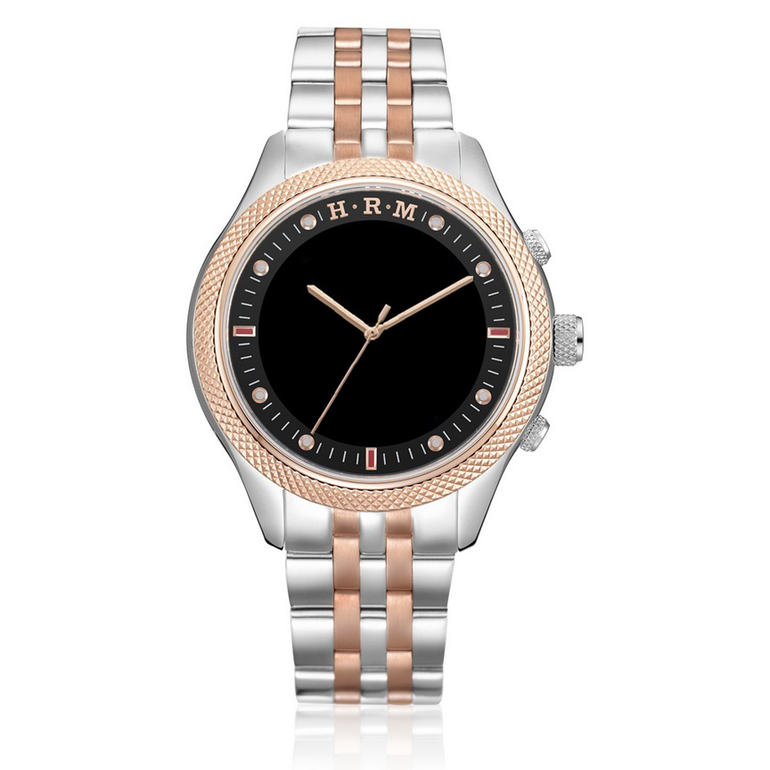 Luxury Men's Wristwatch HA-6105 - Bronze, Silver Color