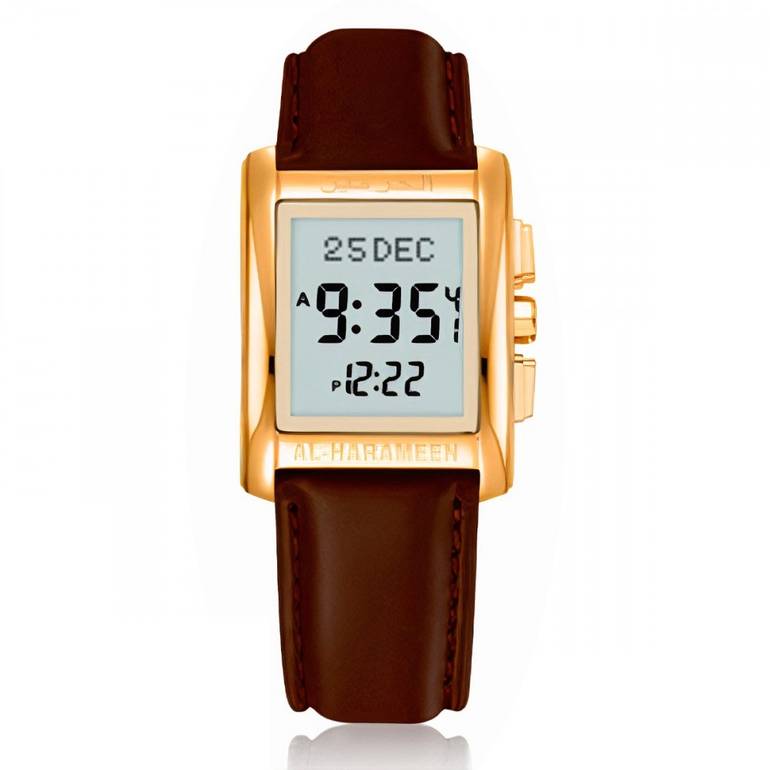 Al-harameen Classic Wrist Watch HA-6208 - Gold Color