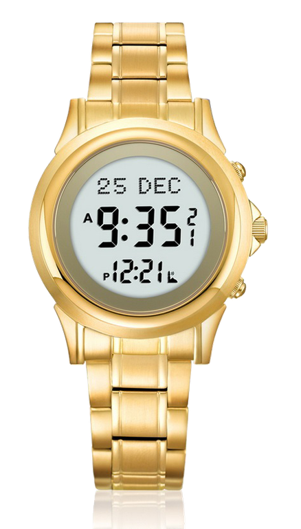 Al-Harameen Men's Wrist Watch HA-6382 - Gold