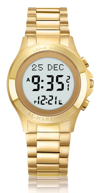 Al-Harameen Men's Wrist Watch HA-6372 - Gold
