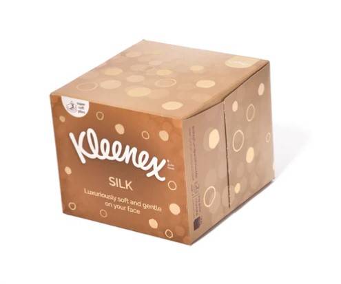  KLEENEX SILK FACIAL TISSUE SQUARE 3PLY 