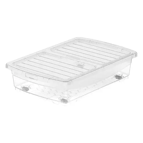  COSMOPLAST UNDERBED STORAGE BOX WITH WHEELS&LOACKABLE LID 25L 