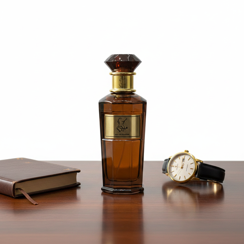 عطر مكين: فخامة العنبر والعود القوي