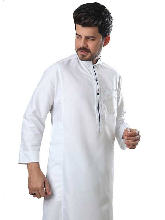 ثوب رسمي مودرن - أبيض