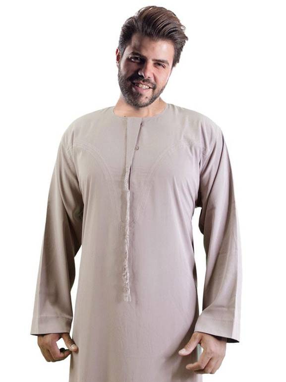 ثوب بوليستر عماني ملون