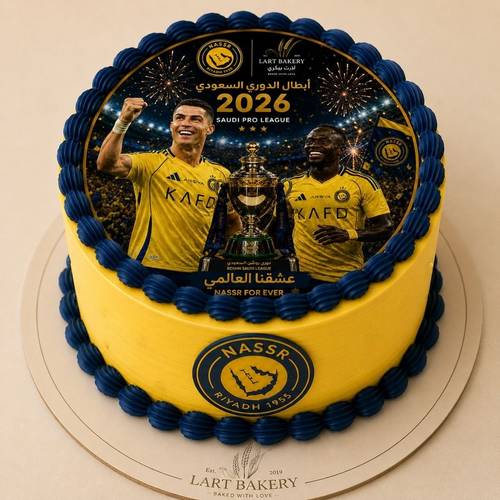 كيكه النصر ابطال الدوري السعودي 