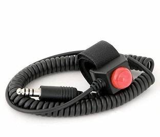 Velcro Mount Steering Wheel Push to Talk (PTT) with Quick Disconnect for Intercoms