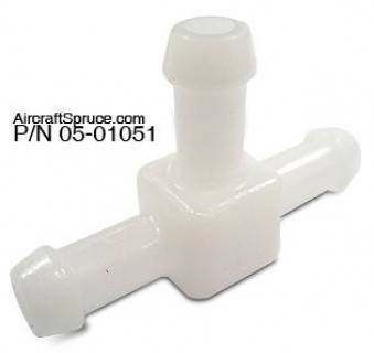 FUEL LINE SPLITTER - T 1/4-INCH