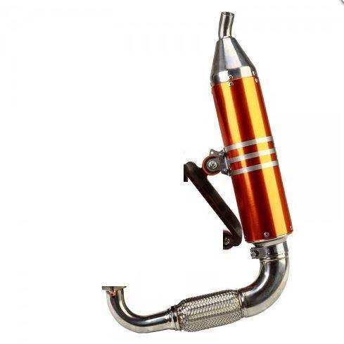 EXHAUST,BRACKET WITH RUBBER& MUFLER COMPLETE B DEVIL