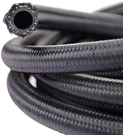 theBlueStone 10FT -4AN Nylon Braided Fuel Line Hose for 1/4\
