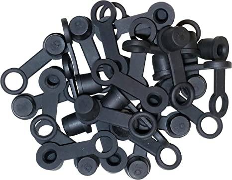 Brake Bleeder Screw Caps Grease Zerk Fitting Cap Rubber Dust Cover with Keeper