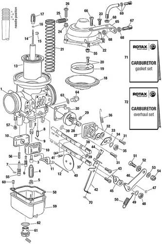 CARB OVERHAUL-KIT W//O FLOATS 582UL KIT-889534