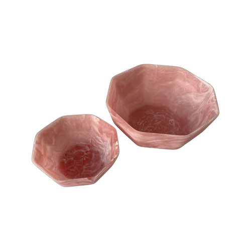 Salad Bowl Pink Swirl S
